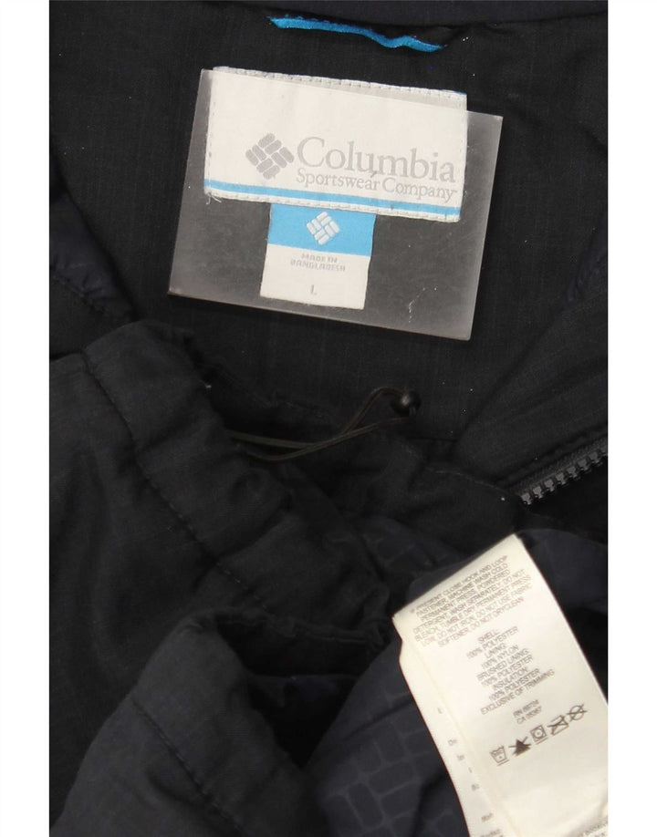 Columbia Herren-Windbreakerjacke mit Kapuze, UK 40, Größe L, Marineblau, Polyester