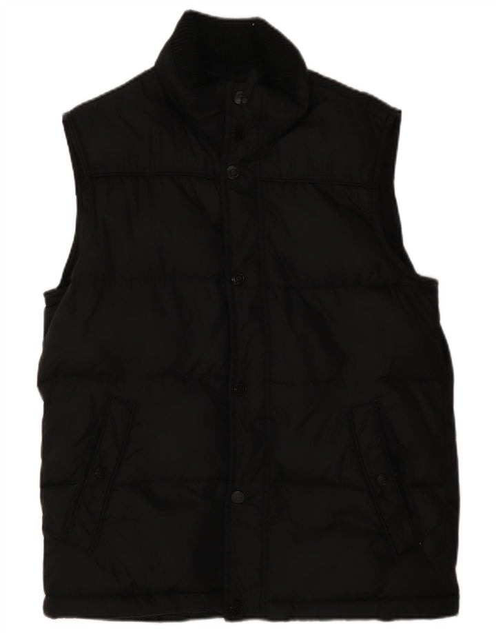 ESPRIT Wattierte Herrenweste UK 38 Mittelschwarzes Nylon