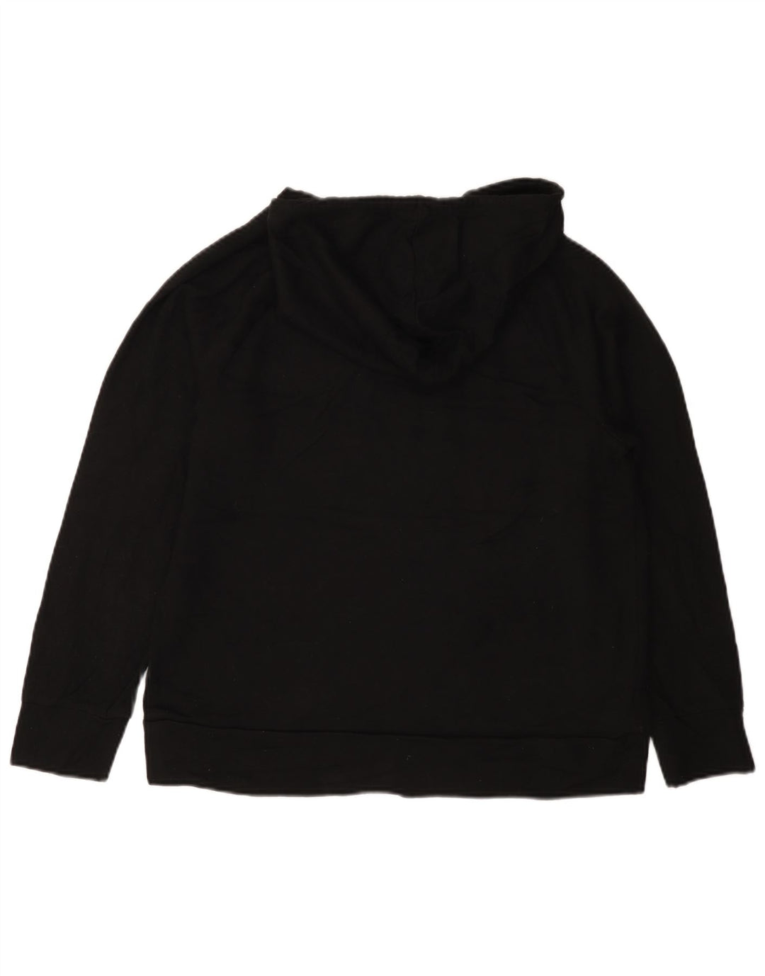 Eddie Bauer Womens Loose Fit Hoodie Pullover UK 14 Mittelschwarzes Polyester