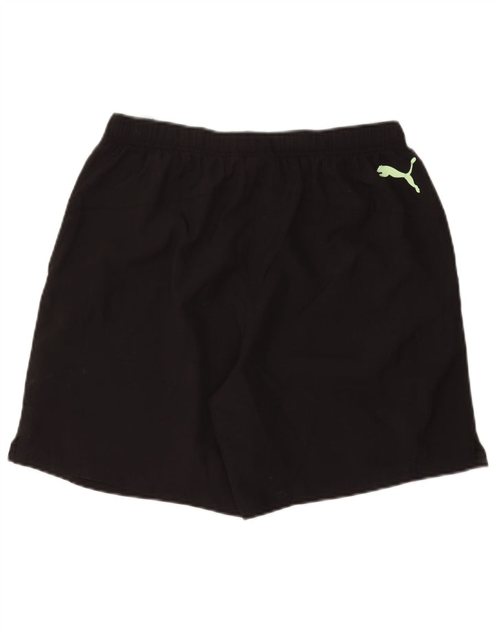 Puma Herren Graphic Sport Shorts Medium Schwarz Polyester