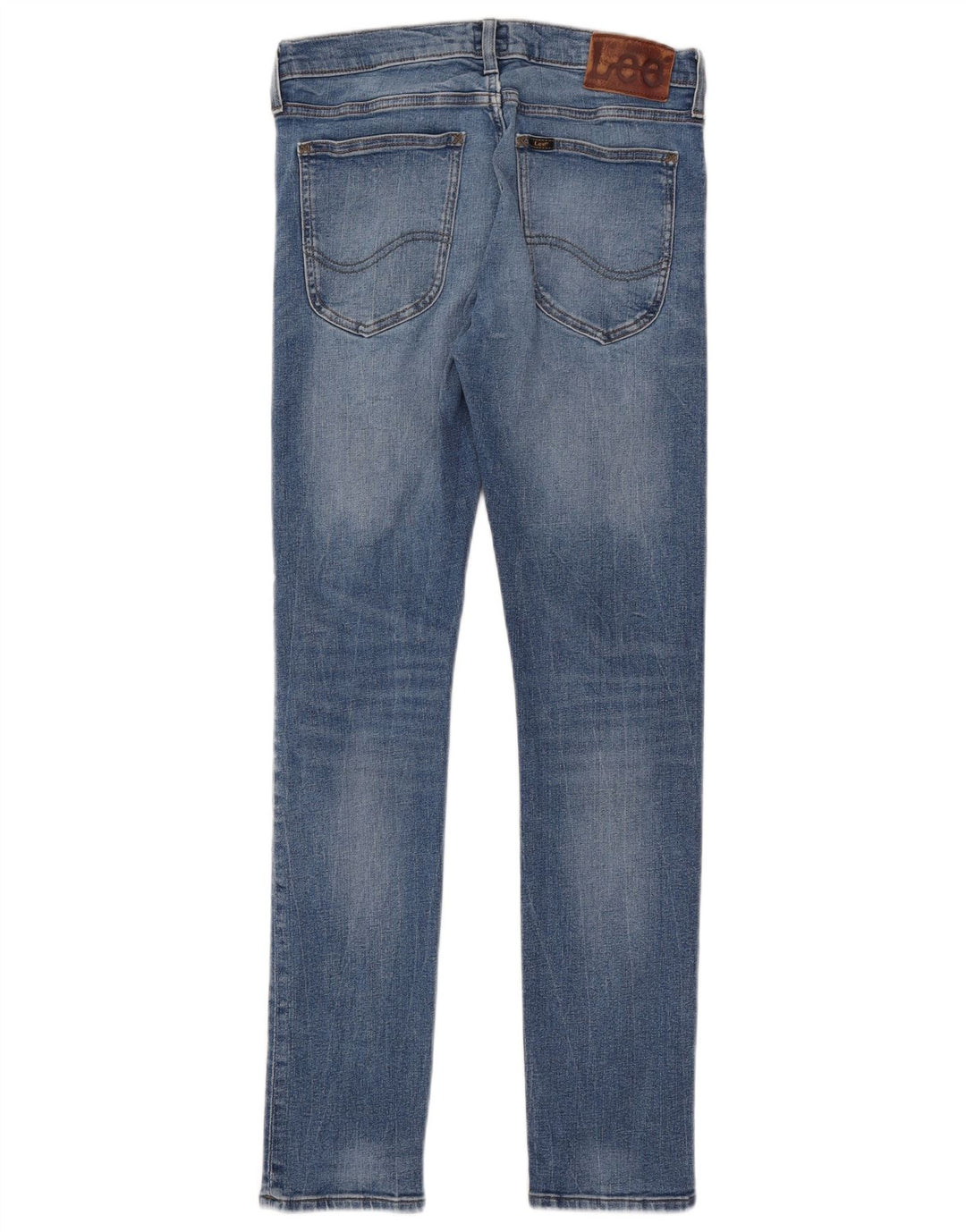 Lee Damen Luke Slim Jeans W31 L32 Blaue Baumwolle