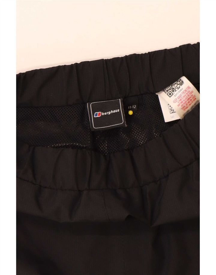 Wasserdichte Hose für Jungen von Berghaus, 11–12 Jahre, schwarzes Polyester