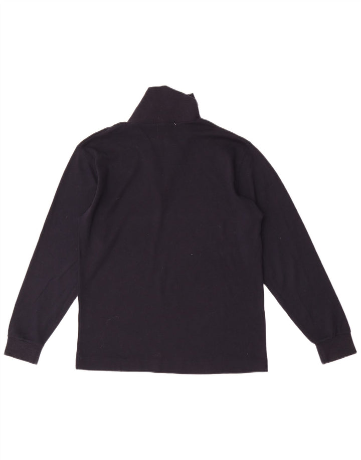 Fila Herren-Oberteil mit Reißverschluss, langärmlig, IT 46, Größe S, marineblau, Baumwolle