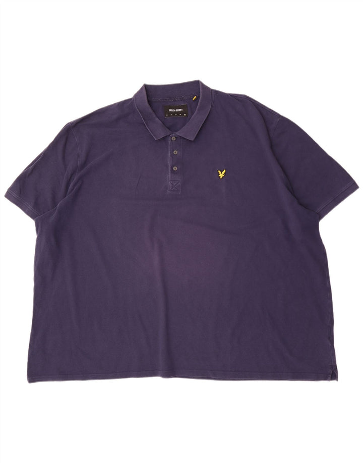Lyle & Scott Herren Poloshirt 5XL Marineblau Baumwolle