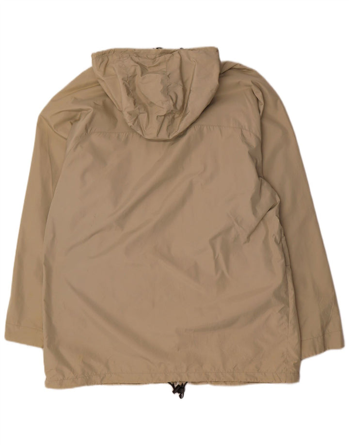 AXO Herren-Windbreaker-Mantel mit Kapuze, UK 40, Größe L, Beige, Polyamid