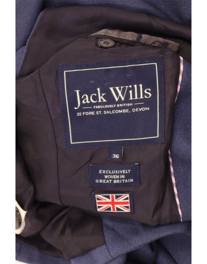Jack Wills Herren-Blazer mit 2 Knöpfen, Gr. 36, Marineblau