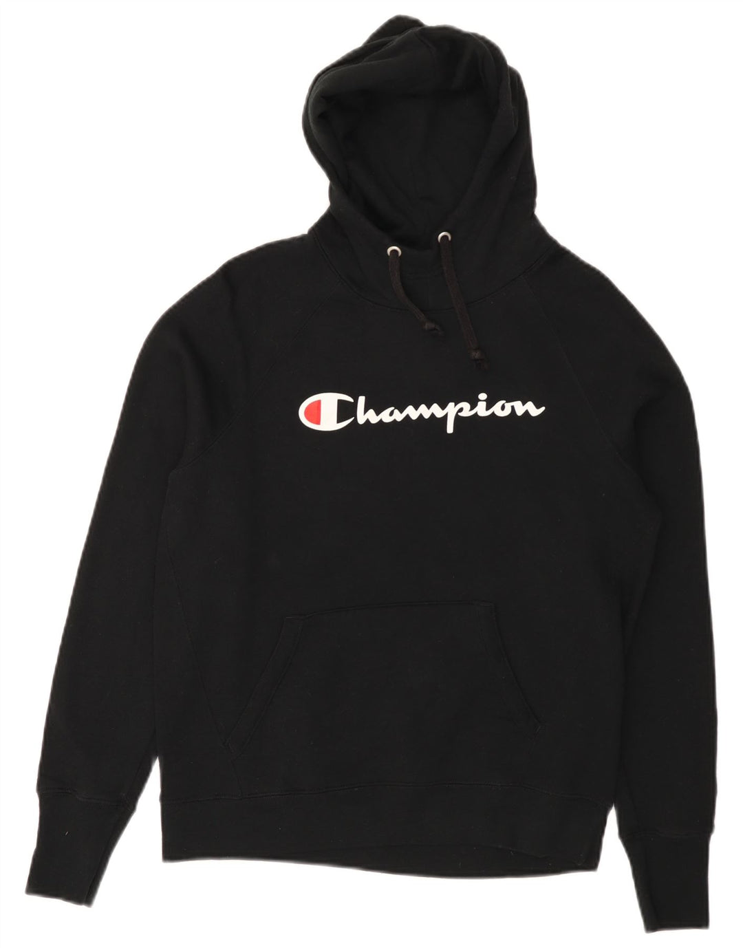 CHAMPION Damen-Kapuzenpullover mit Grafik, Größe S, Schwarz, Polyester