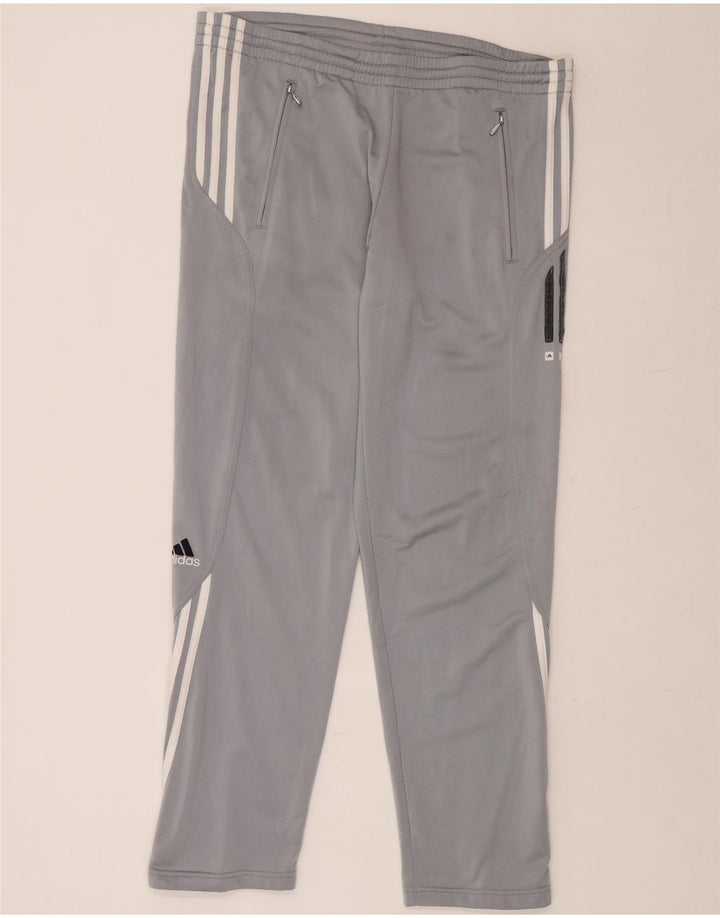 ADIDAS Herren-Trainingshose, großes graues Polyester