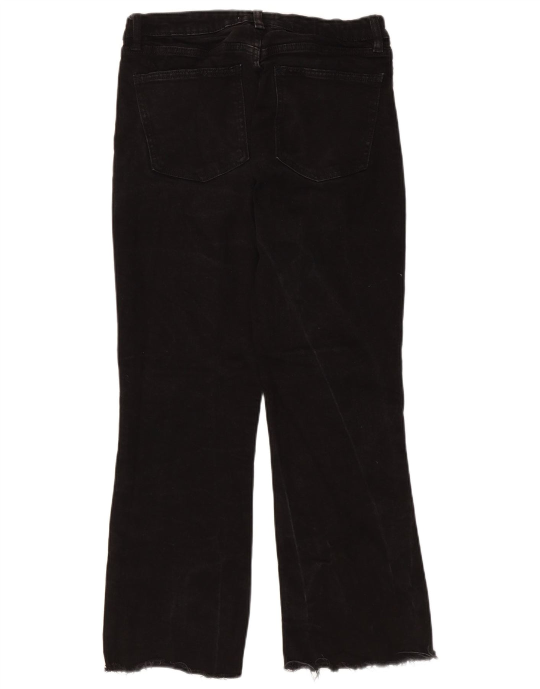 ZARA Damen Bootcut Jeans EU 36 XS W26 L25 Schwarz