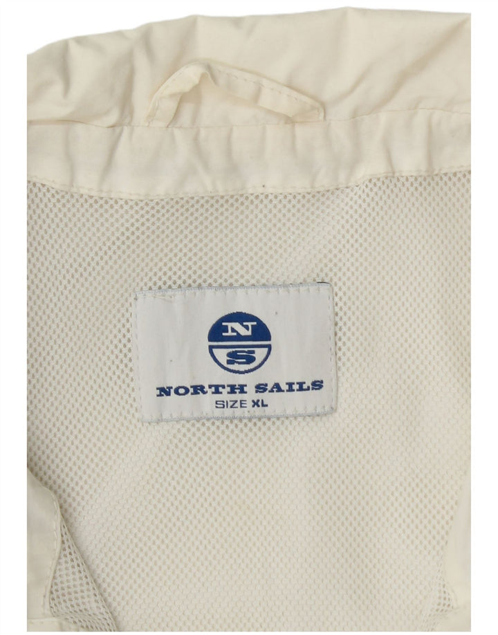 NORTH SAILS Herren Bomberjacke UK 42 XL Weiß Polyamid