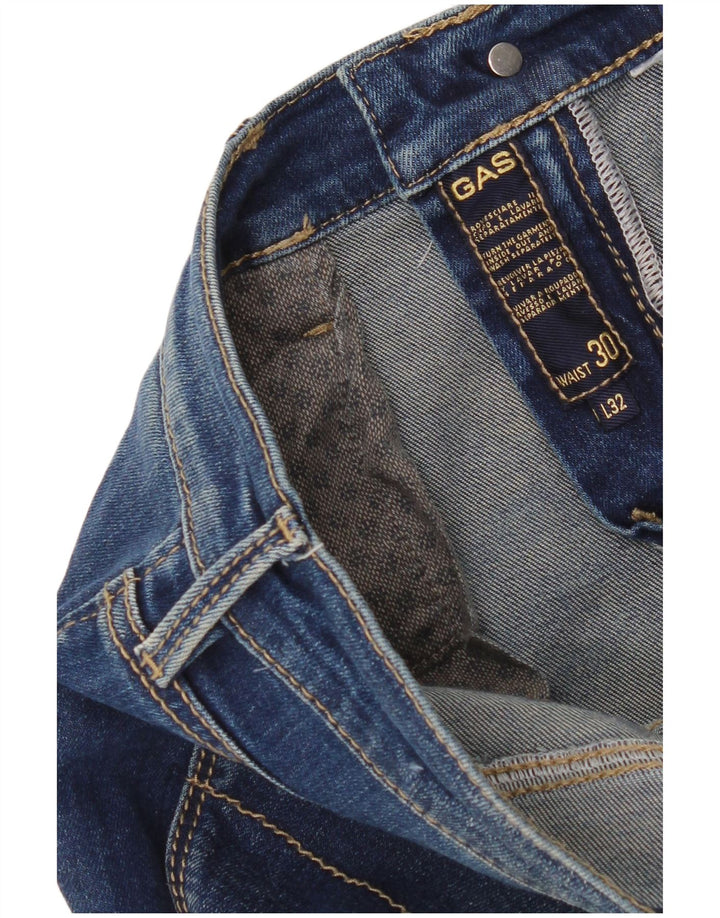 Gas Damen Skinny Jeans W30 L32 Blau
