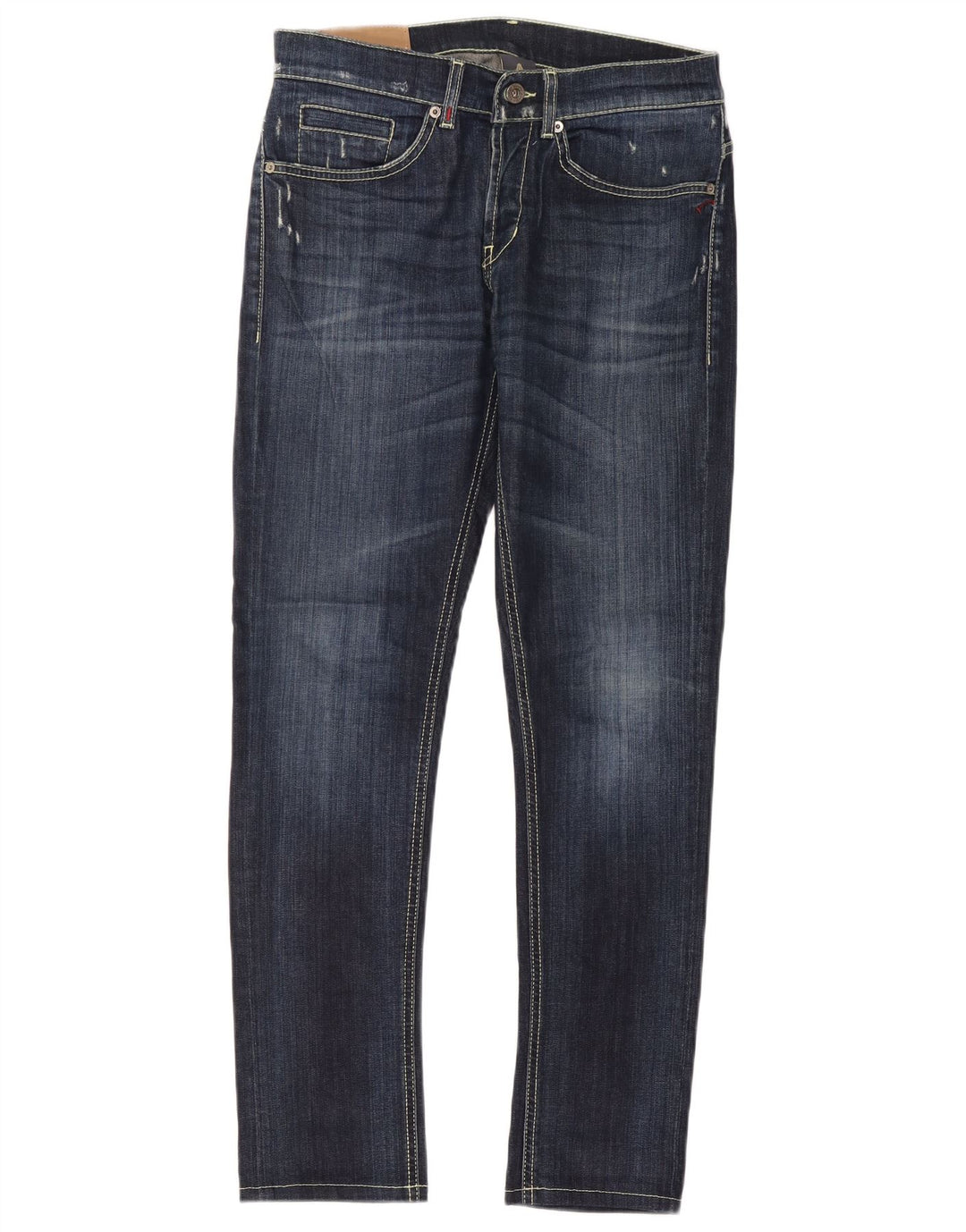 Dondup Herren Slim Jeans W31 L30 Marineblau Baumwolle