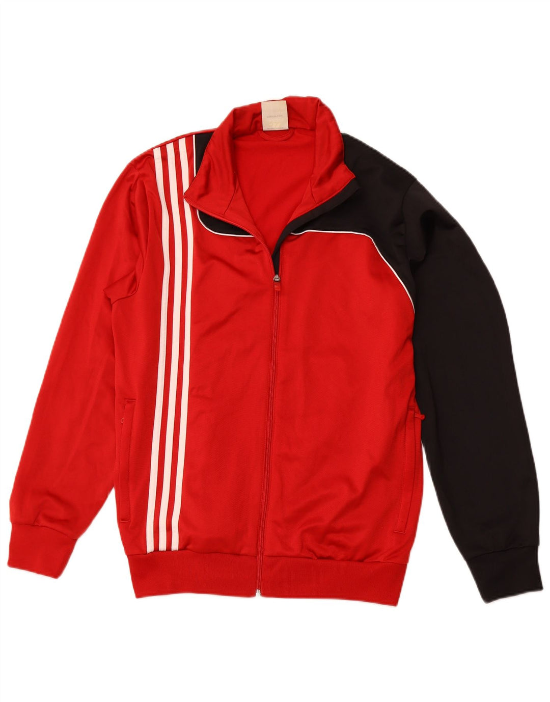 ADIDAS Herren-Trainingsanzug-Top-Jacke, UK 40/42, mittelrot, Farbblock-Sport