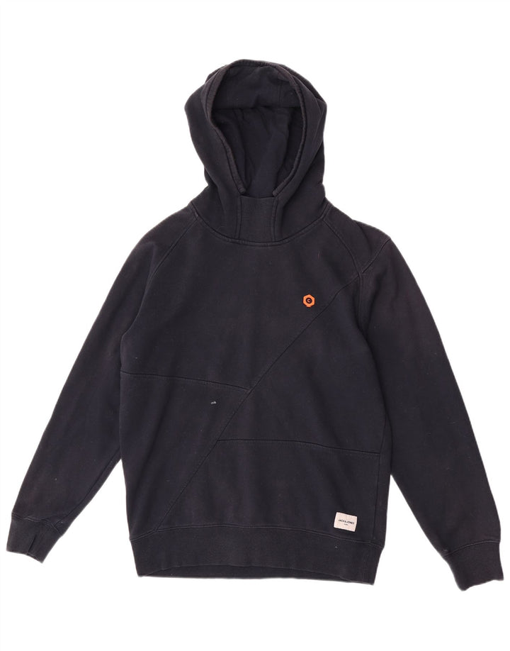 Jack & Jones Herren-Kapuzenpullover aus Baumwolle in mittlerem Marineblau