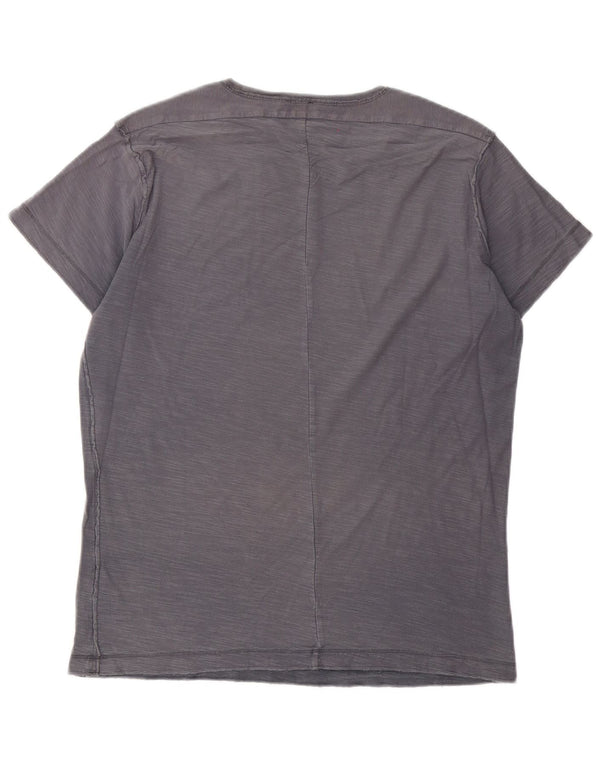 Diesel Herren T-Shirt Top mittelgraue Baumwolle