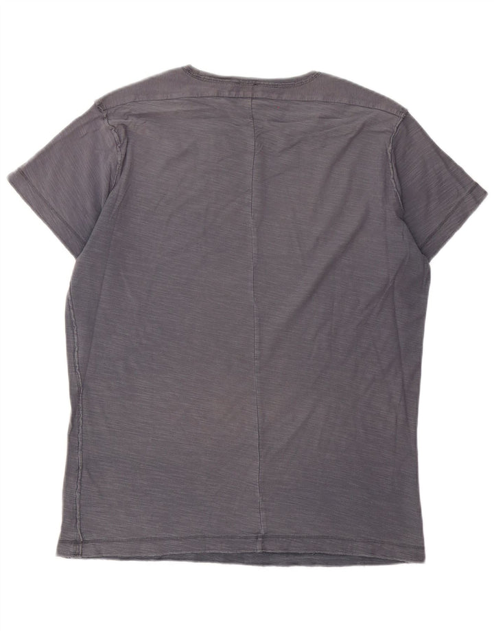 Diesel Herren T-Shirt Top mittelgraue Baumwolle