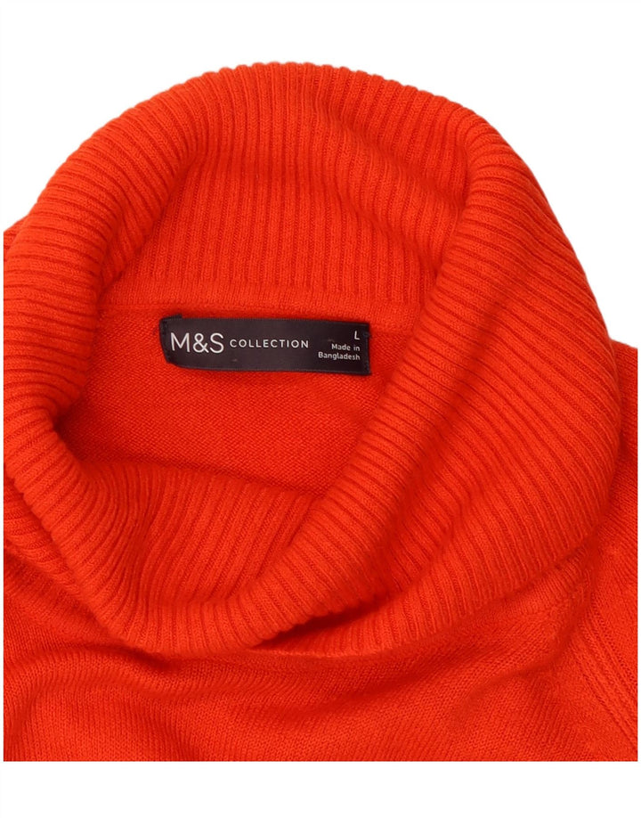 Marks & Spencer Rollkragenpullover für Damen, Gr. 16, Rot