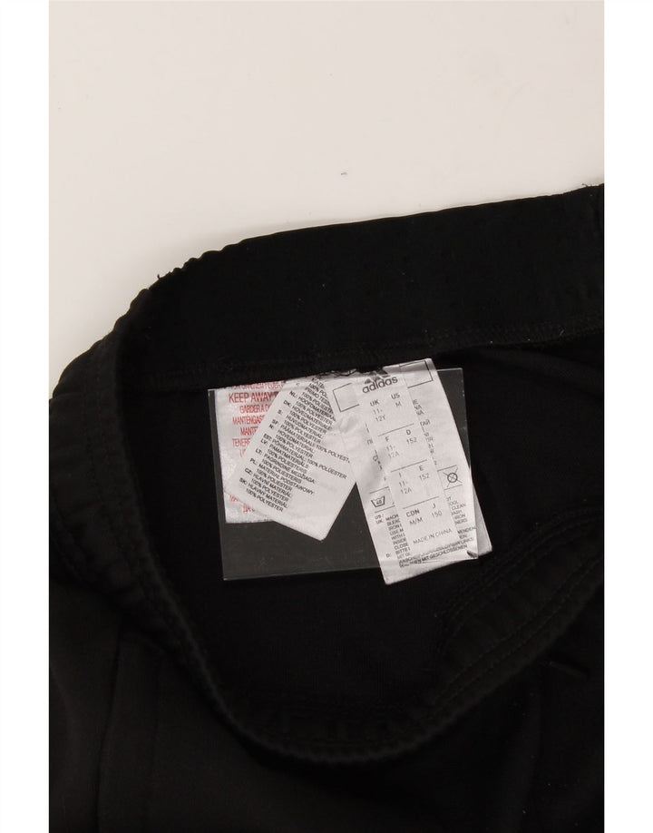 ADIDAS Boys Tracksuit Trousers 11-12 Years  Black Polyester Vintage Adidas and Second-Hand Adidas from Messina Hembry 