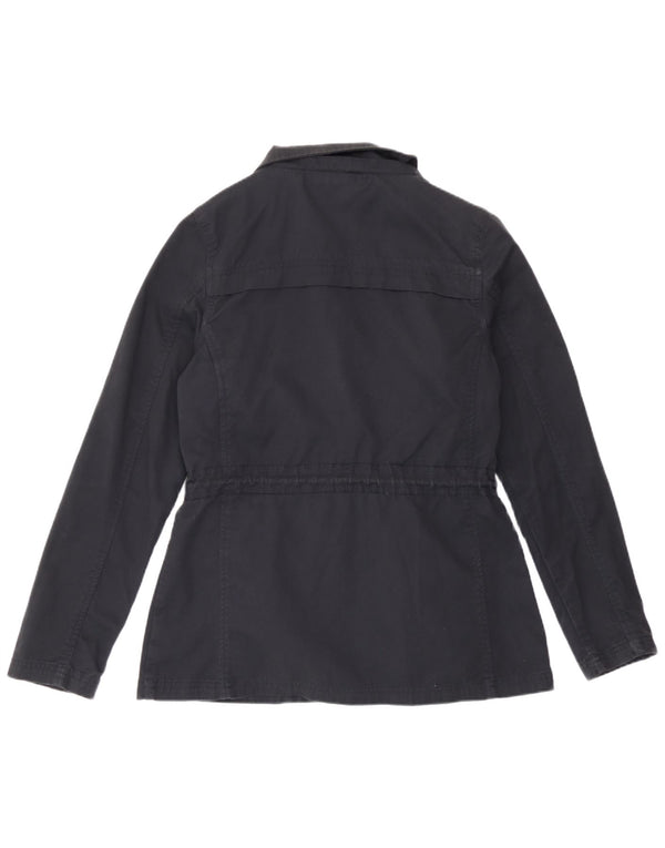 Fat Face Womens Utility Jacke UK 10 Small Marineblau Baumwolle