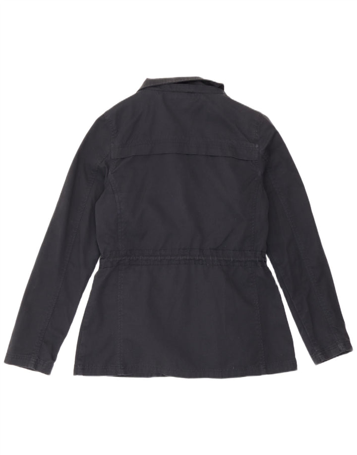 Fat Face Womens Utility Jacke UK 10 Small Marineblau Baumwolle