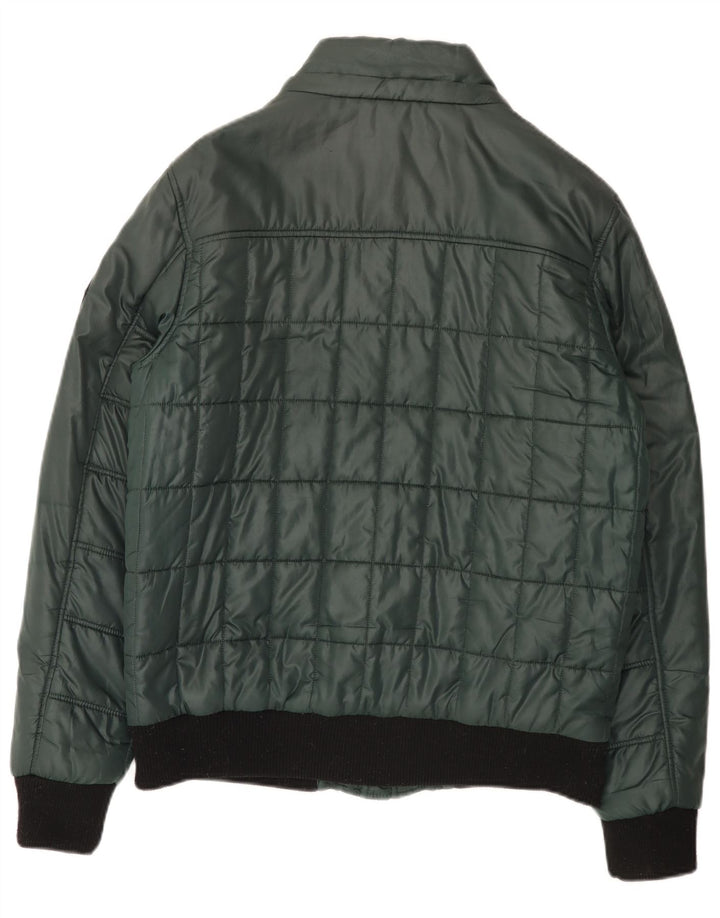 Kenvelo Herren Wattierte Jacke UK 40 Large Grün Polyester