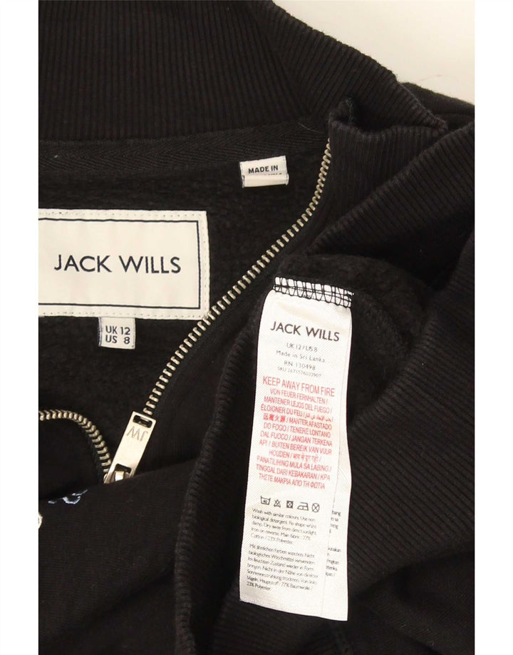 Jack Wills Damen-Sweatshirt in Übergröße mit Grafik, Gr. 12, mittelschwarz