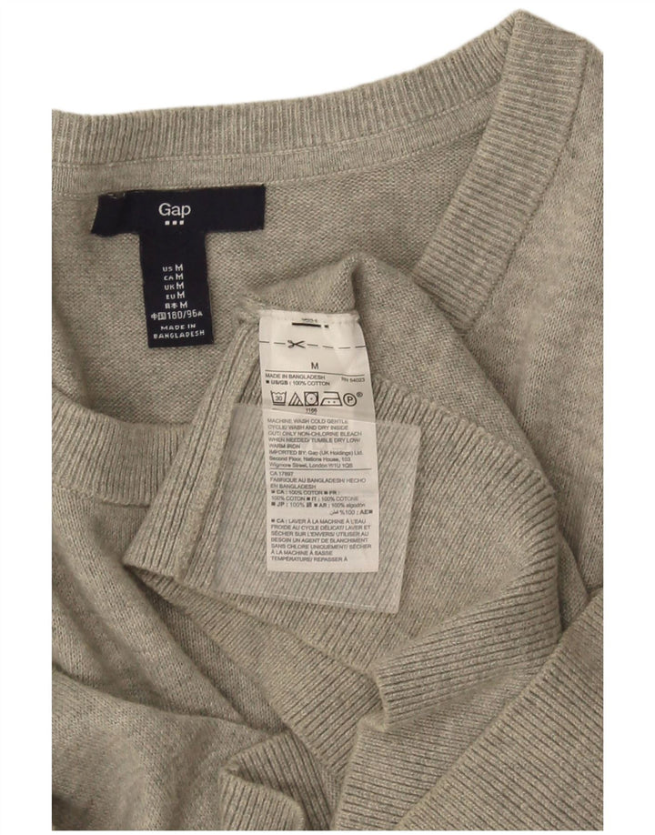 Gap Herren-Pullover mit U-Boot-Ausschnitt, mittelgrau gesprenkelte Baumwolle