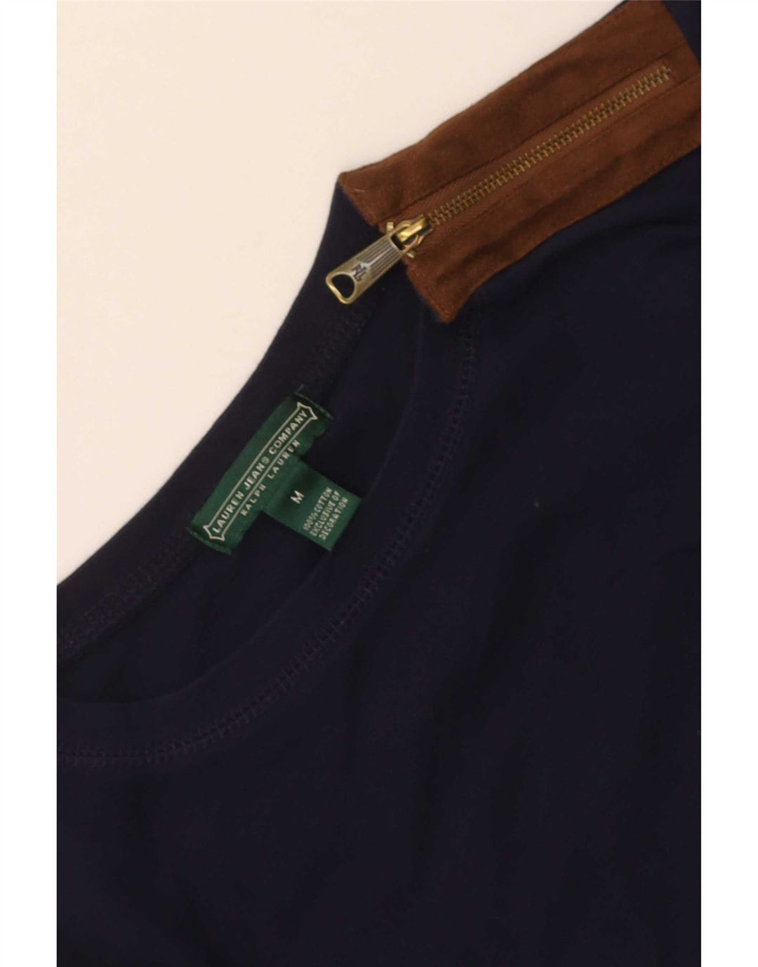 Ralph Lauren Damen Reitoberteil Langarm UK 12 Mittel Marineblau