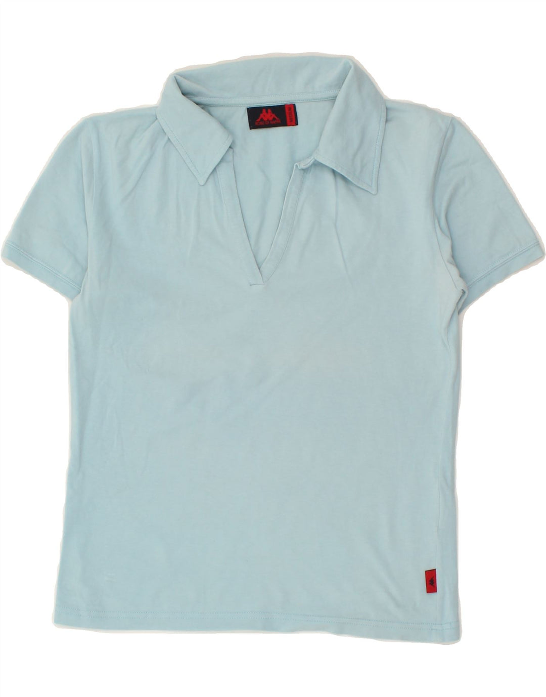 KAPPA Womens Polo Shirt UK 12 Medium Blue Cotton Vintage Kappa and Second-Hand Kappa from Messina Hembry 
