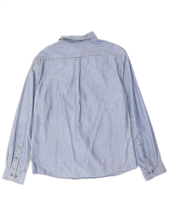 IZOD Herren Salzwasser-Jeanshemd, große blaue Baumwolle