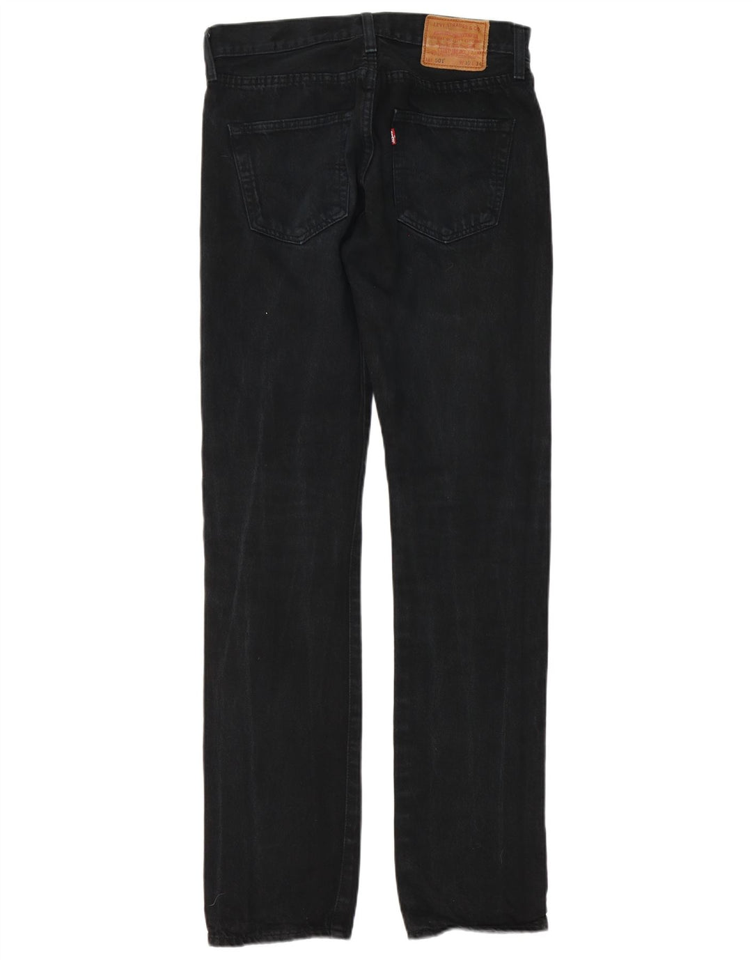 Levi's Herren 501 Straight Jeans W30 L34 Schwarze Baumwolle
