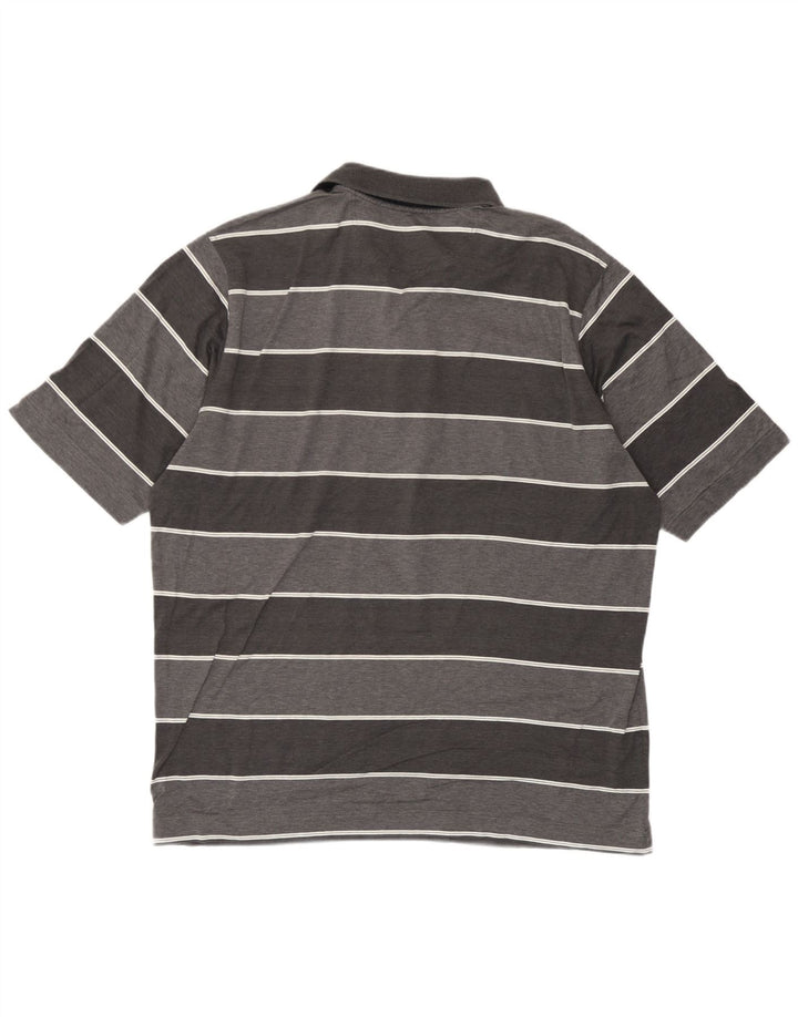 Paul & Shark Herren-Poloshirt, groß, grau gestreift