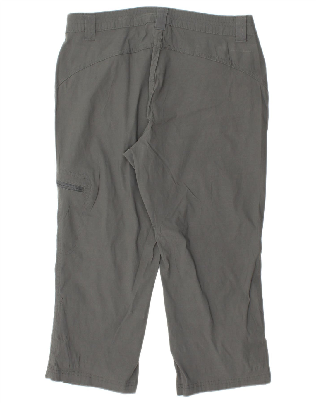 EDDIE BAUER Gerade Capri-Hose für Damen, US 6, Mittel, W28, L20, graues Nylon