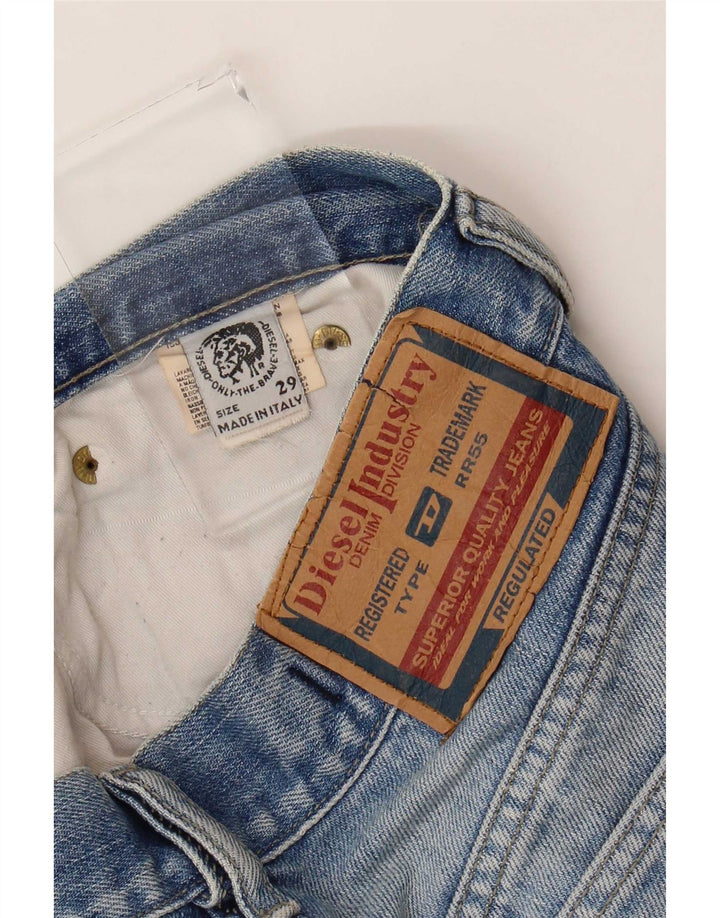 Diesel Herren Straight Jeans W29 L30 Blaue Baumwolle