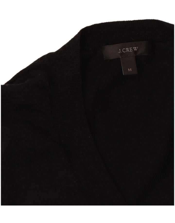 J. Crew Damen-Pullover mit V-Ausschnitt, UK 12, mittelschwarze Merinowolle