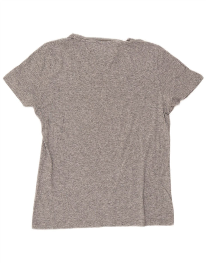 Tommy Hilfiger Herren-T-Shirt mit Grafik, Größe S, Grau, Baumwolle