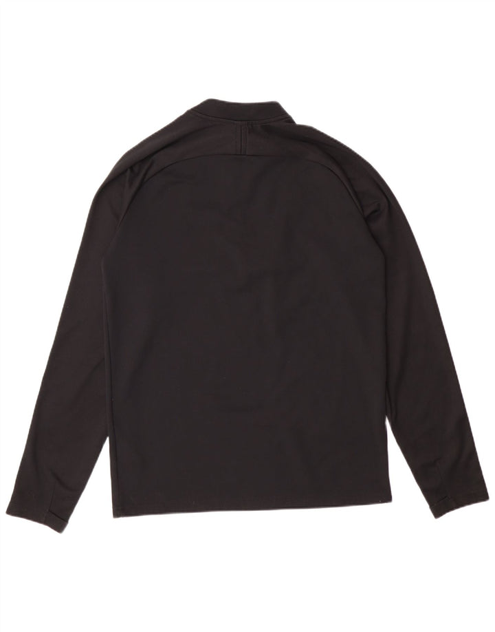 Nike Boys Dri Fit Pullover Tracksuit Top 13-14 Years XL Black Polyester