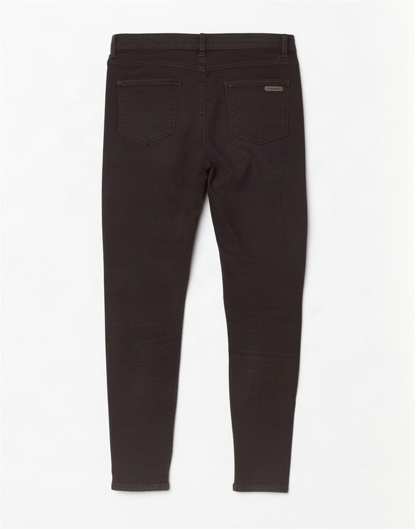 Marks & Spencer Damen kurze Jegging-Jeans UK 14 Large W32 L27 Schwarze Baumwolle
