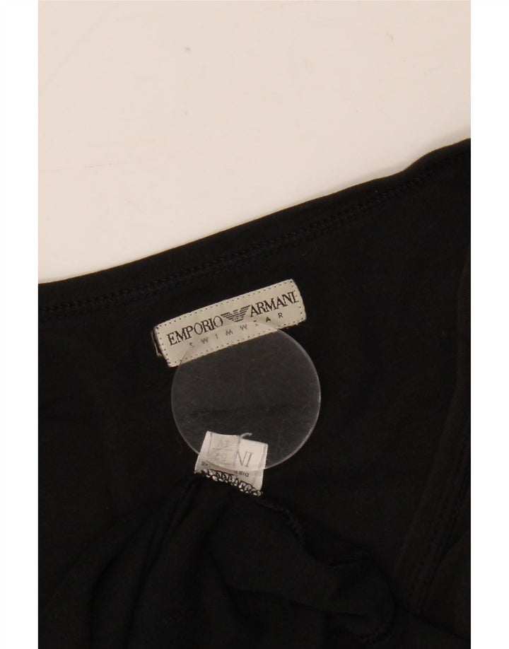 Emporio Armani Herren Grafikweste Top IT 52 Große schwarze Baumwolle