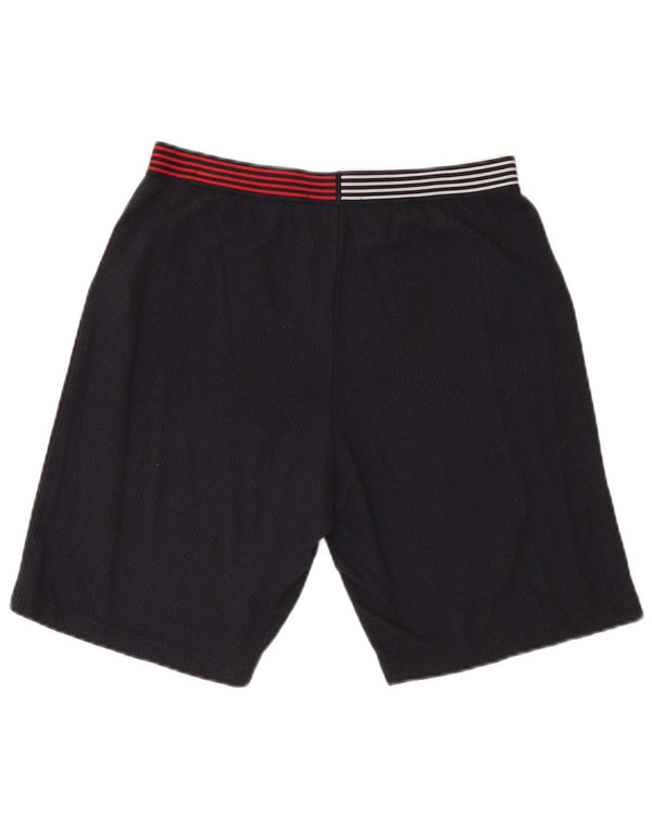 Tommy Hilfiger Mens Graphic Sport Shorts Small Navy Blue Polyester