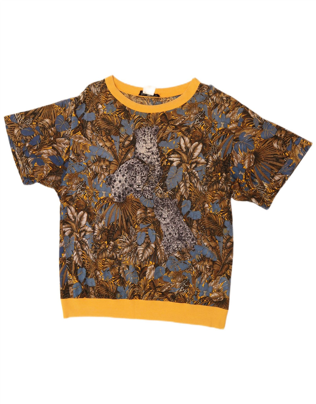 Salvatore Ferragamo Damen Grafik T-Shirt Top UK 16 Large Mehrfarbig Tr