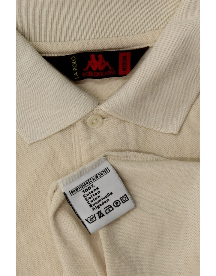 Kappa Herren-Poloshirt aus mittelweißer Baumwolle