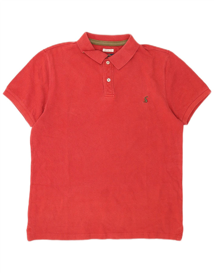 Joules Herren-Poloshirt aus mittelroter Baumwolle