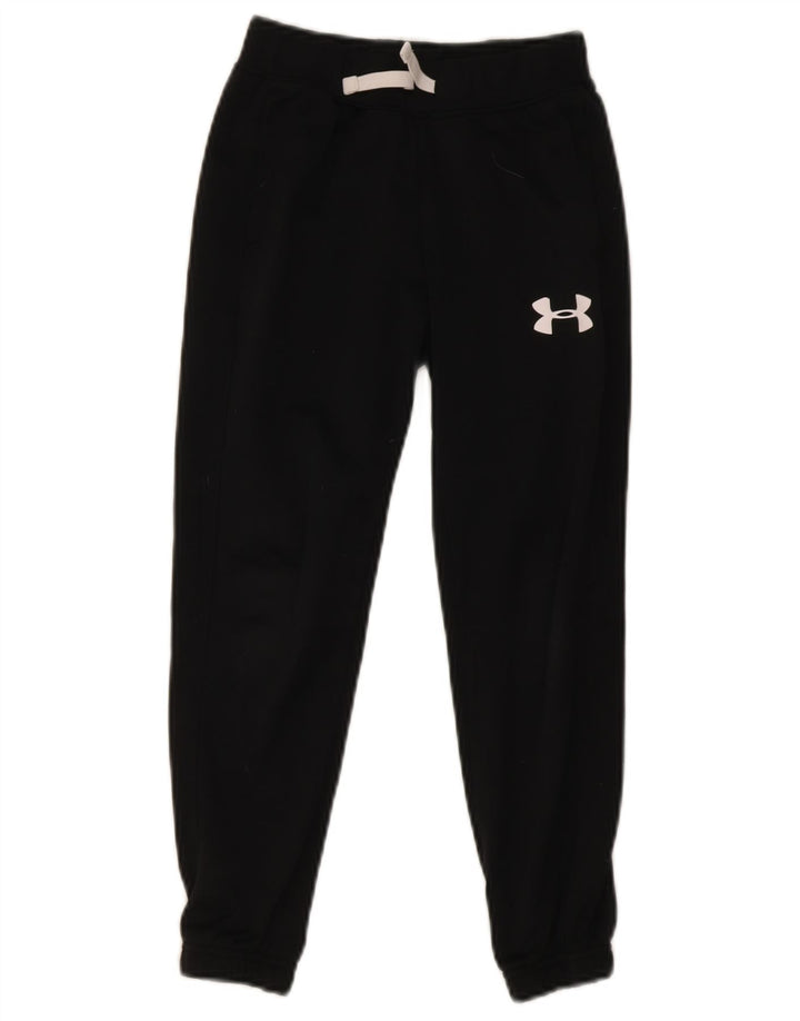 Under Armour Jungen-Trainingshose, Jogginghose, 9–10 Jahre, mittelgroß, Schwarz