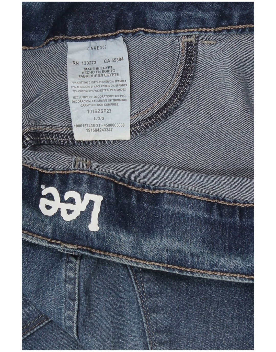 Lee Damen Legging-Jeans US 10 Large W34 L28 Blaue Baumwolle