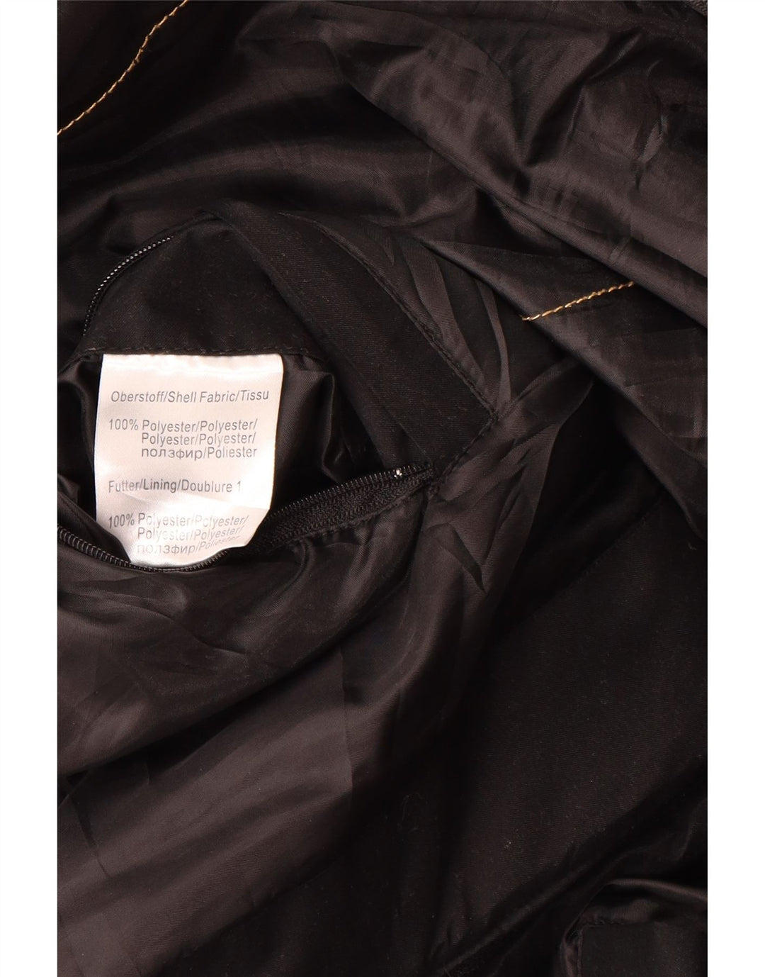 Roadsign Herren-Windbreaker-Mantel, UK 46 3XL, schwarzes Polyester