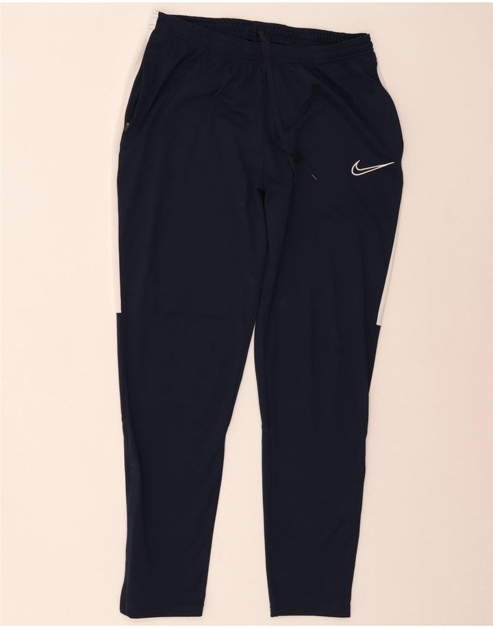 Nike Herren Dri Fit Trainingshose, groß, marineblau, Farbblock-Polyester