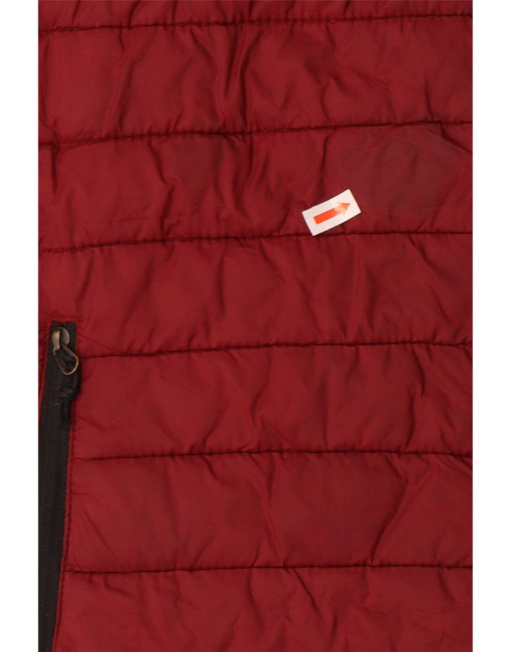 The North Face Herren Wattierte Weste UK 38 Medium Maroon Polyester