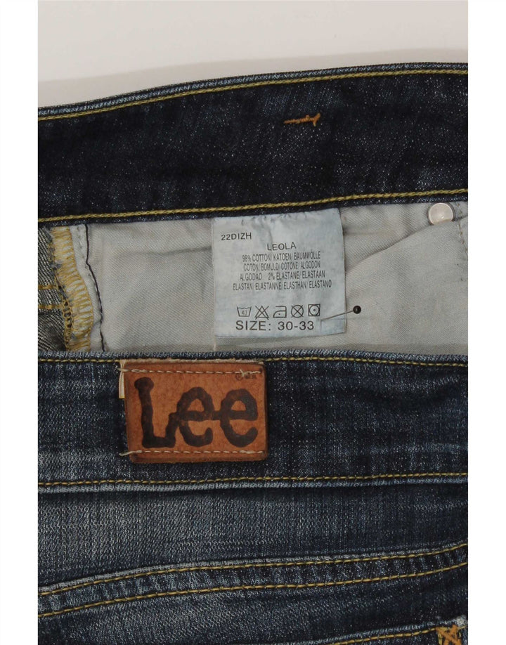 Lee Damen Leola Bermuda Denim Shorts W30 Mittelblaue Baumwolle