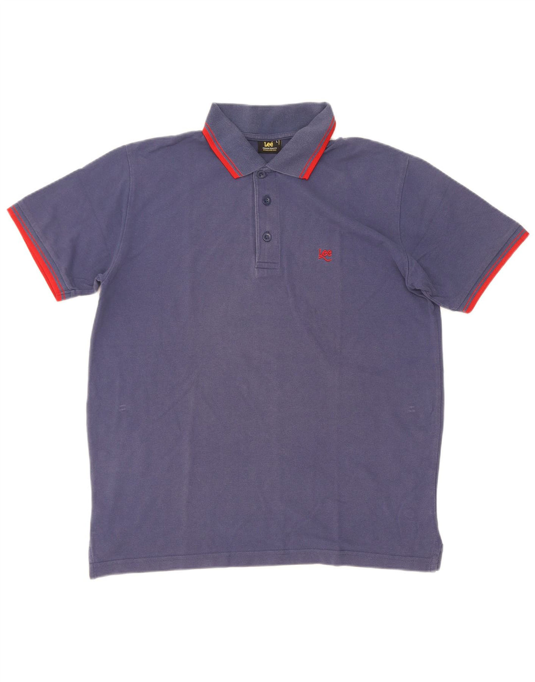 Lee Herren-Poloshirt, große blaue Baumwolle